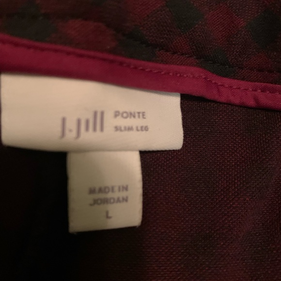 J. Jill Slim Leg Ponte Pants - Picture 2 of 3